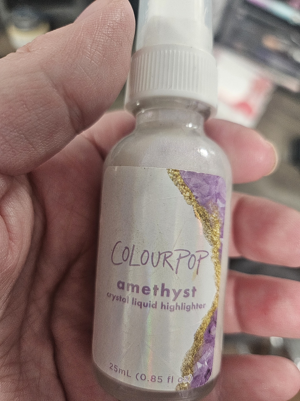 ColourPop Amethyst Crystal Liquid Highlighter — Iridescent White
